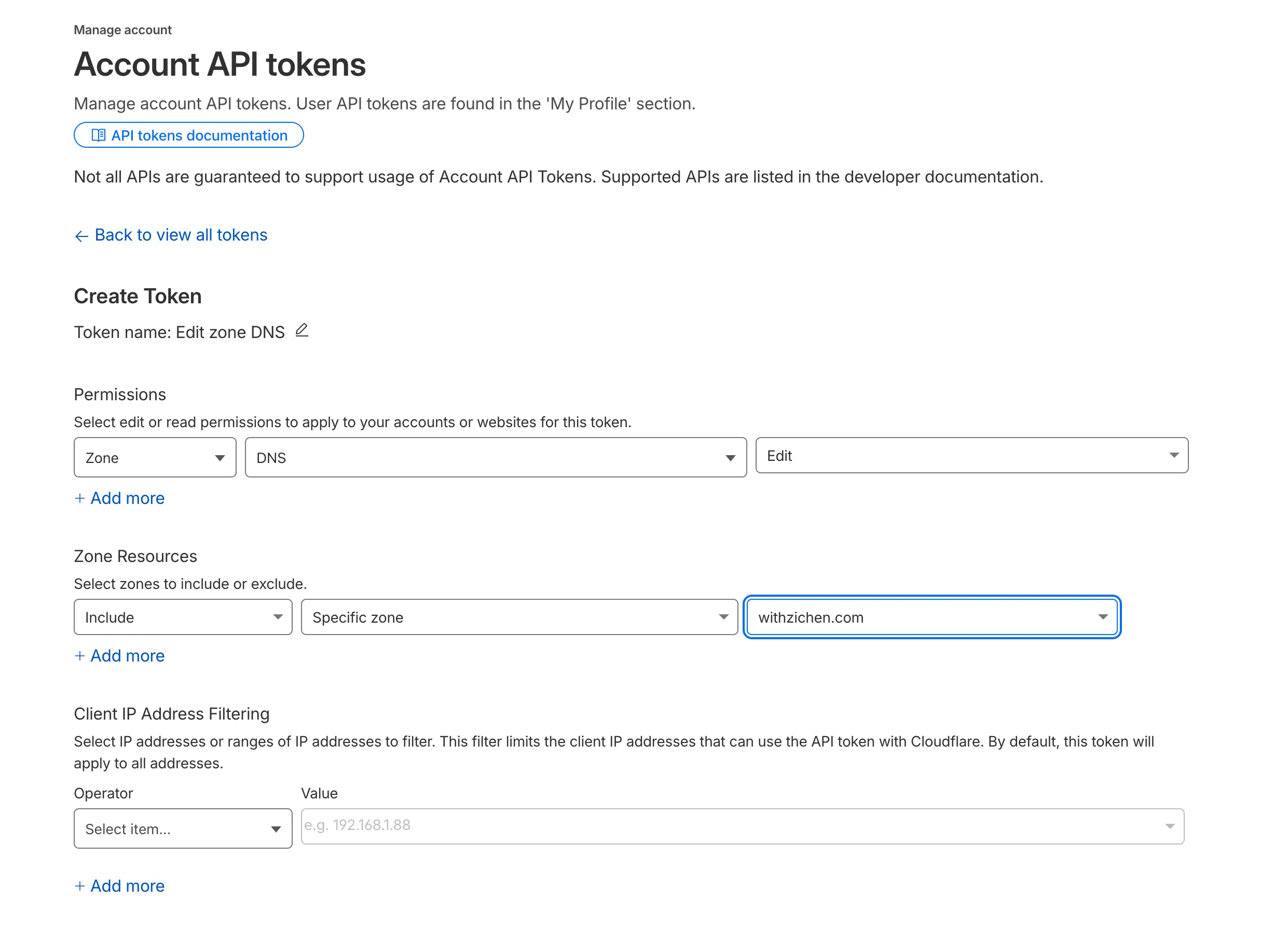 (Visual of Cloudflare DNS API)